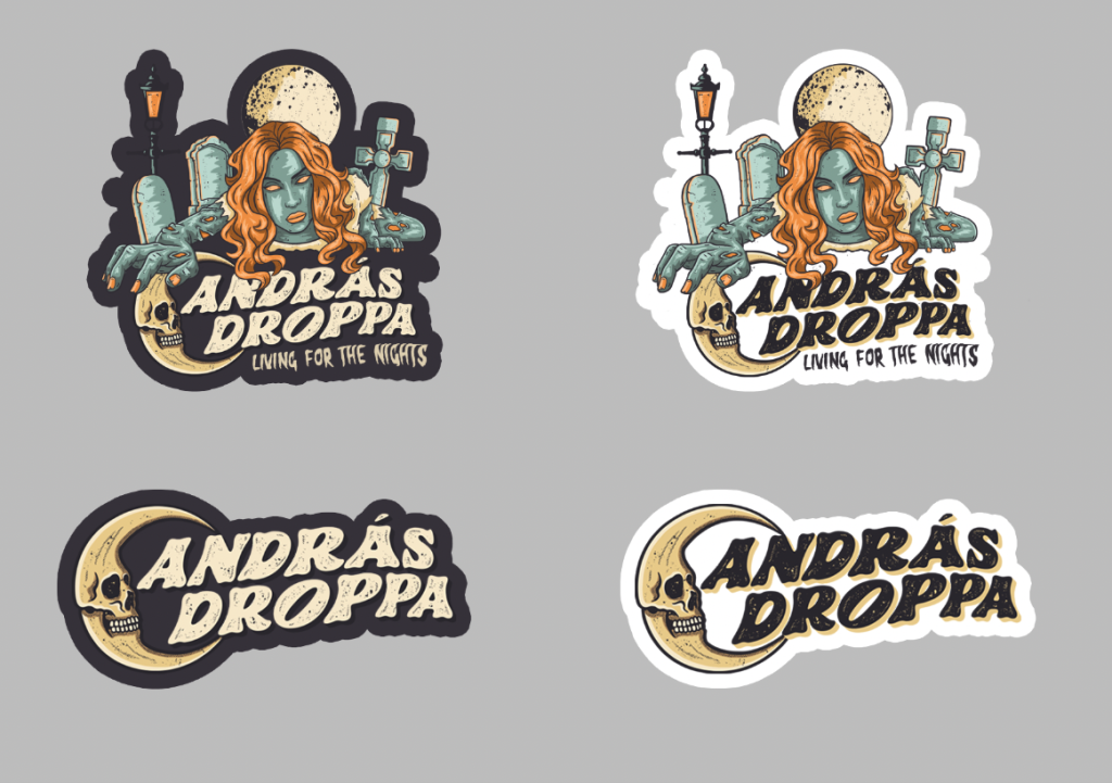 Andras Droppa graphic sticker